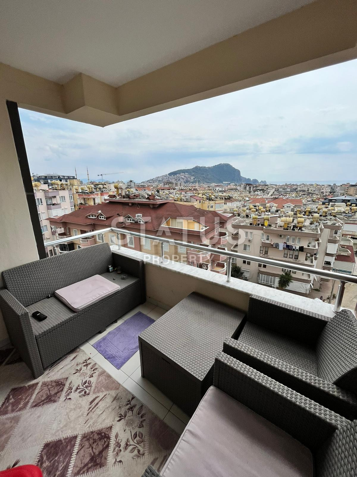 Furnished apartments in the center of Alanya with a view of the sea and the fortress, 50 m2 фото 11