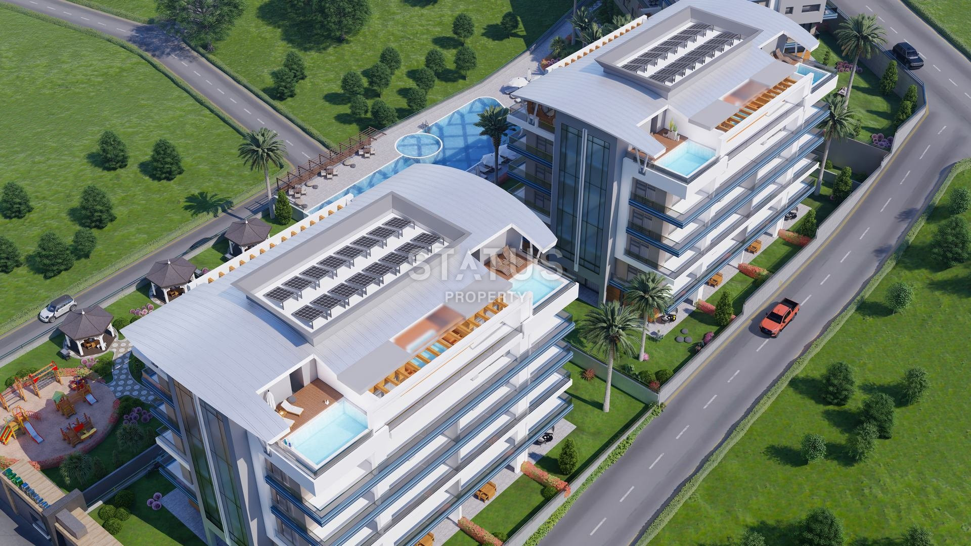 One-bedroom apartment in Kargicak in a project under construction. 62m2 фото 12