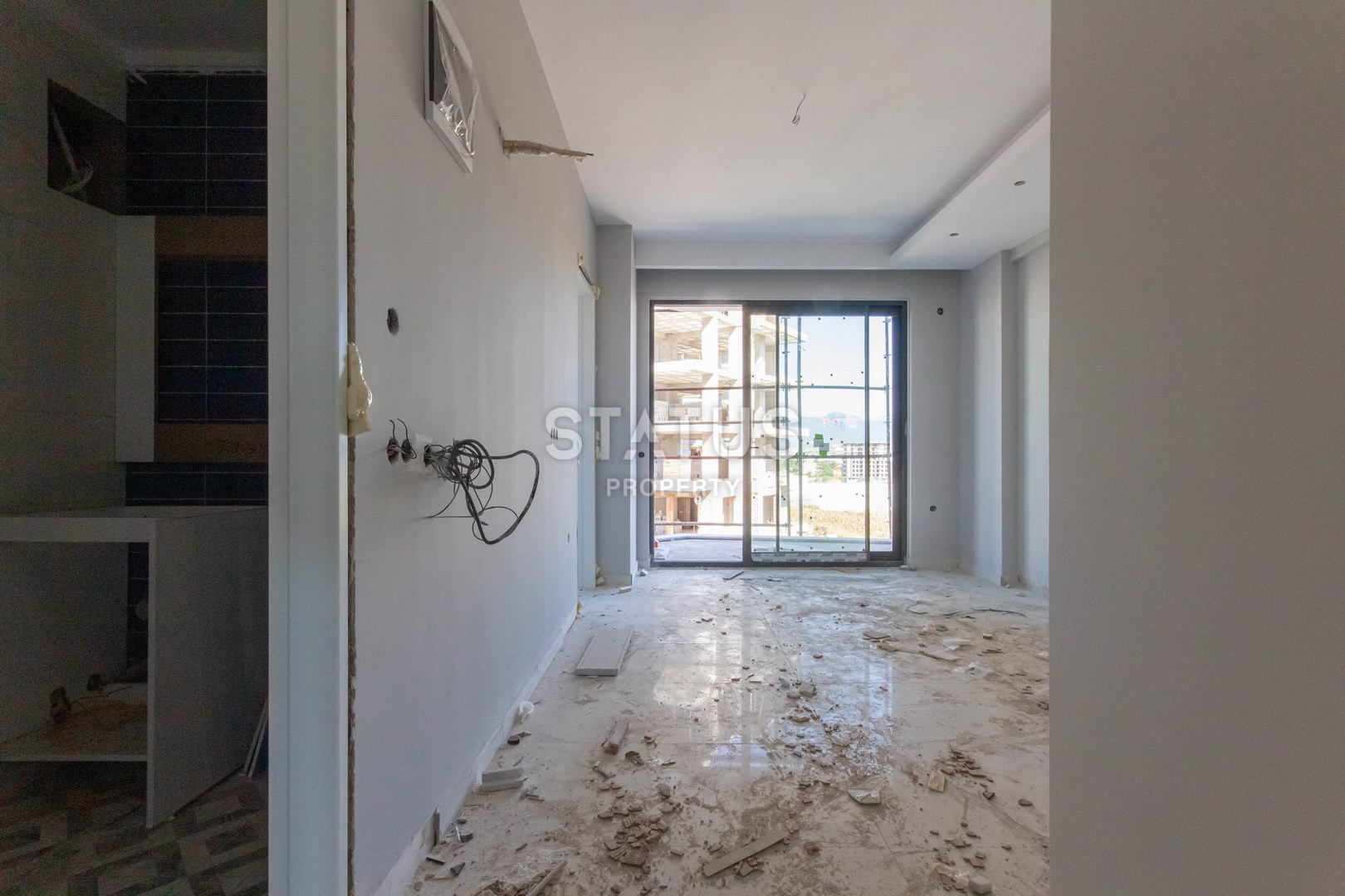 Новая квартира на этапе сдачи в Махмутларе. 55 м2 фото 4