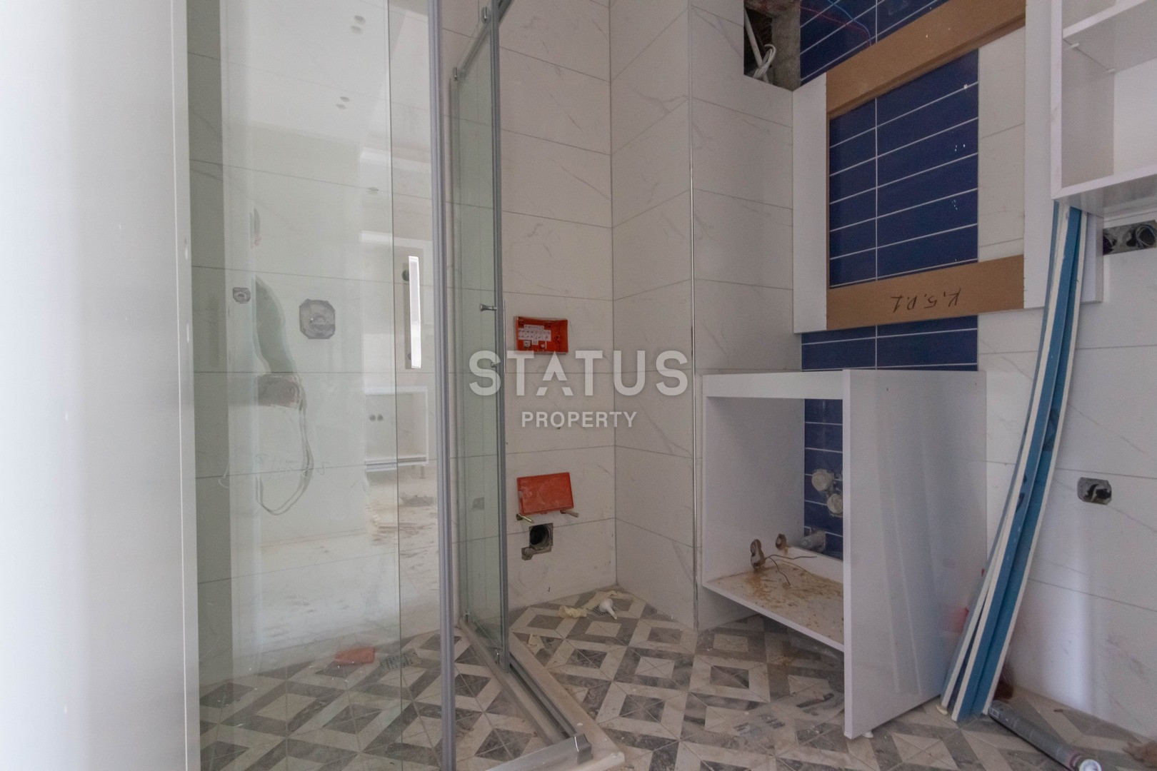 Новая квартира на этапе сдачи в Махмутларе. 55 м2 фото 6