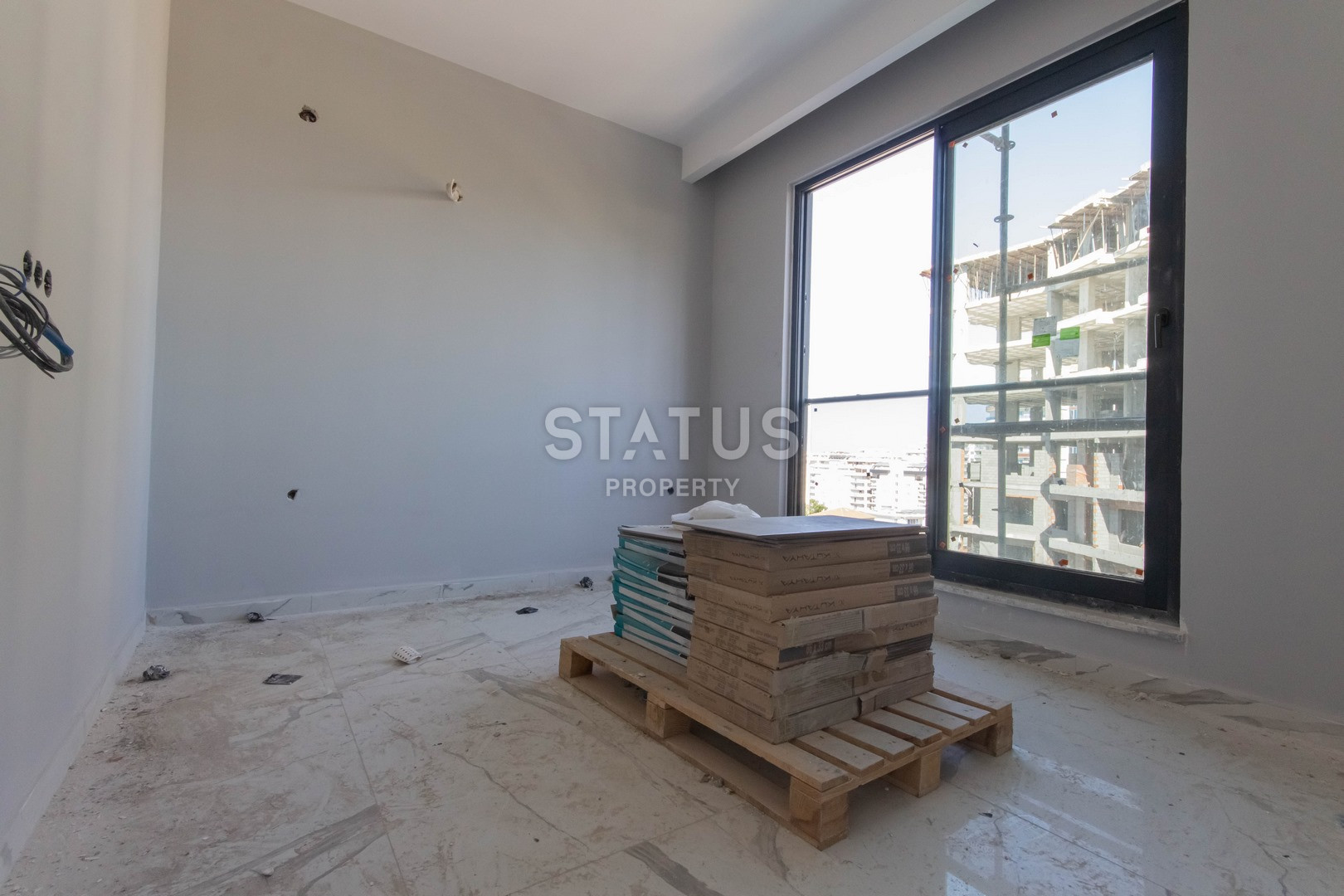 Новая квартира на этапе сдачи в Махмутларе. 55 м2 фото 7