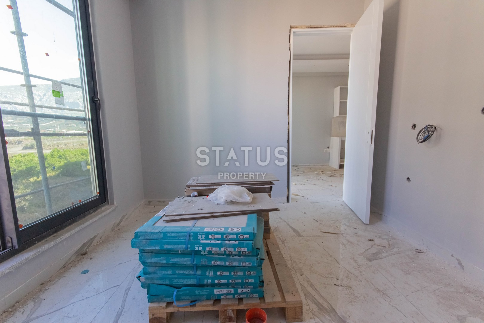 Новая квартира на этапе сдачи в Махмутларе. 55 м2 фото 8