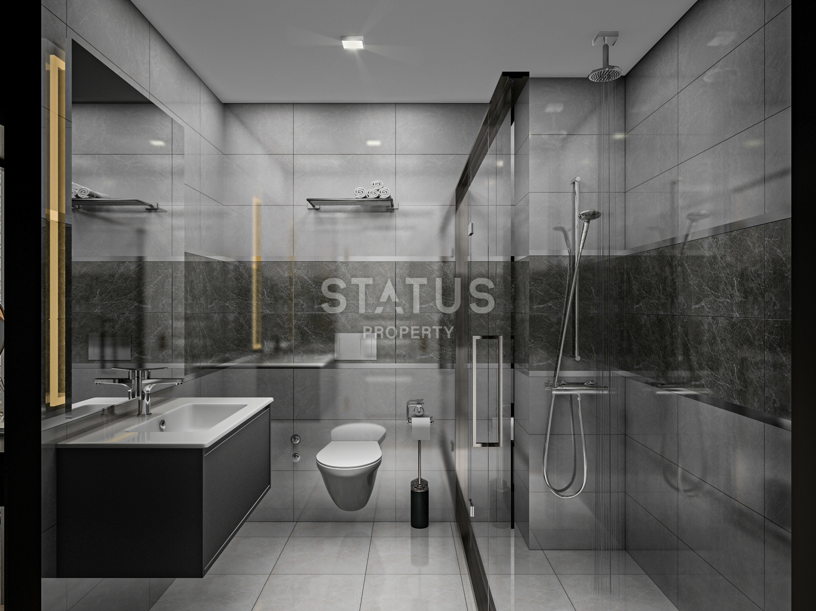 Инвестиционный проект с квартирами планировки 2+1, 3+1 и 4+1 на этапе котлована в районе Кючюкхасбахче фото 8