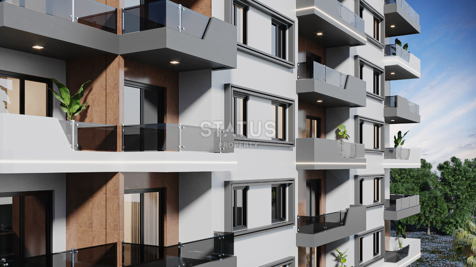 Apartment 1+1 in a project under construction in Avsallar. 43m2 фото 3