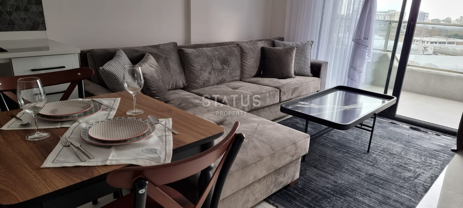 Квартира 1+1 в шикарном комплексе в Каргыджаке 65м2 фото 2