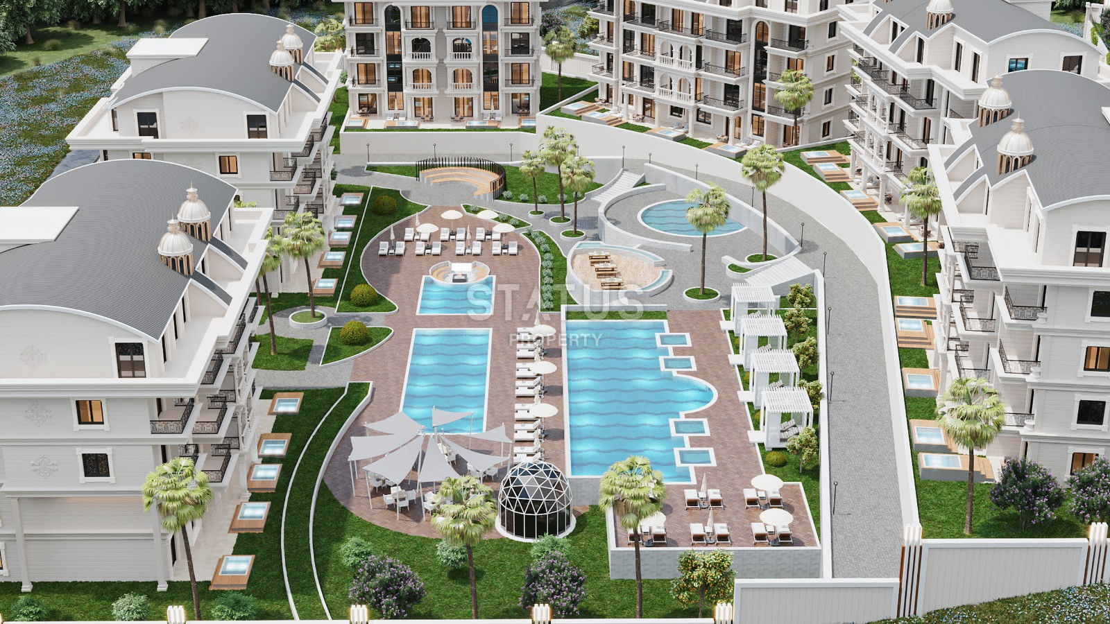 Новый масштабный проект в районе Тюрклер. 53м2 -174м2 фото 18