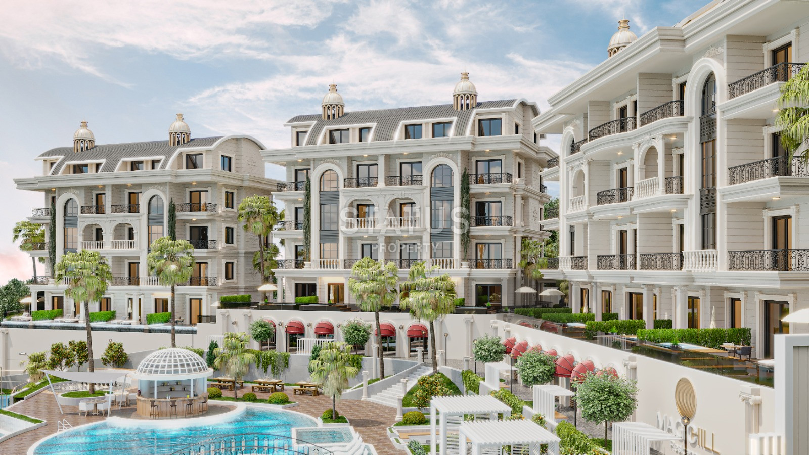 Новый масштабный проект в районе Тюрклер. 53м2 -174м2 фото 22