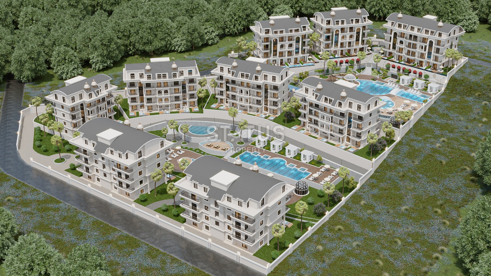 Новый масштабный проект в районе Тюрклер. 53м2 -174м2 фото 39