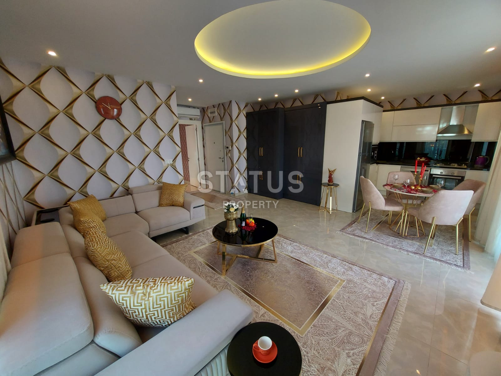 Шикарная меблированная квартира в первой береговой линии в Каргыджаке. 79м2 фото 3