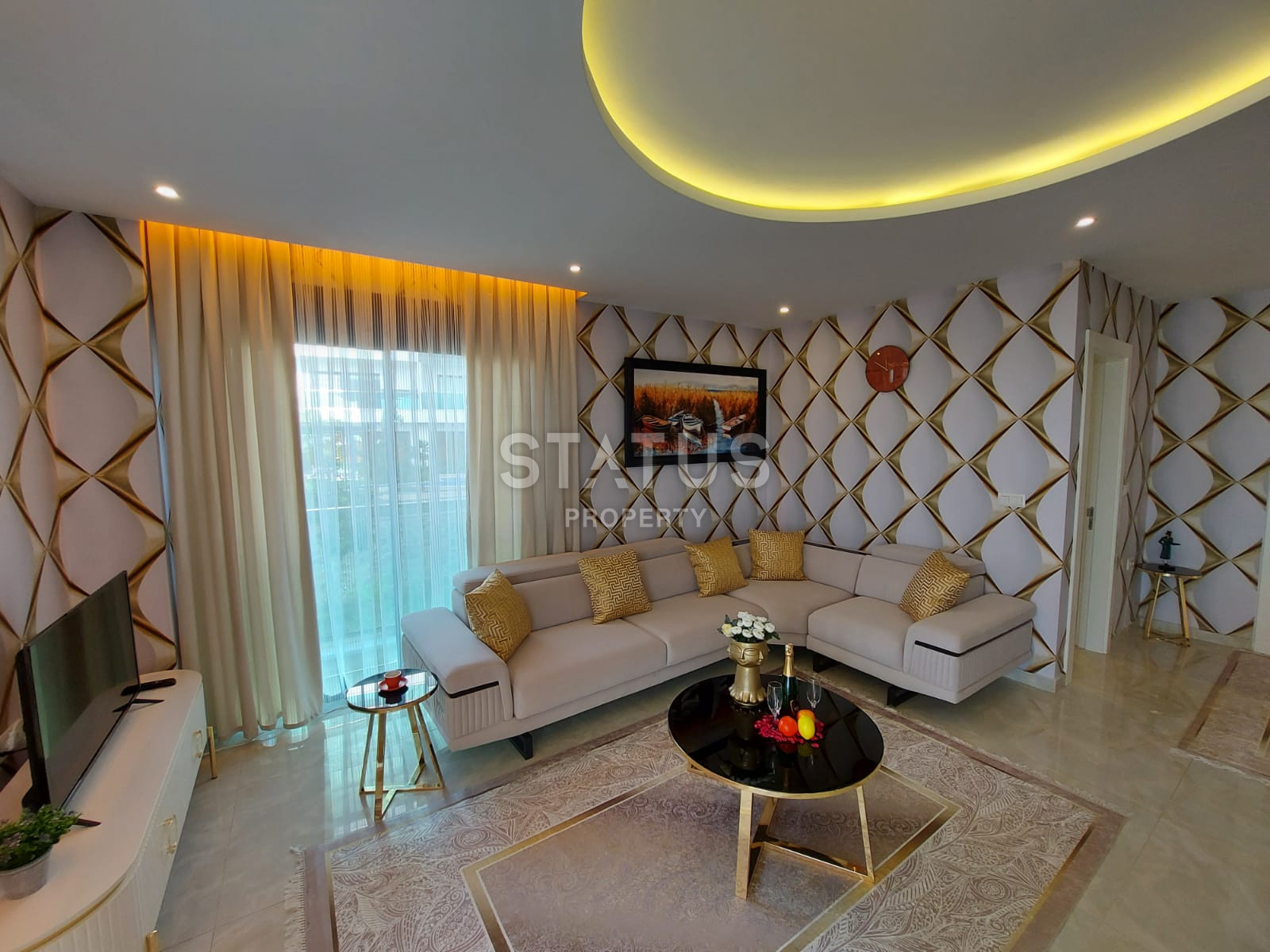 Шикарная меблированная квартира в первой береговой линии в Каргыджаке. 79м2 фото 18