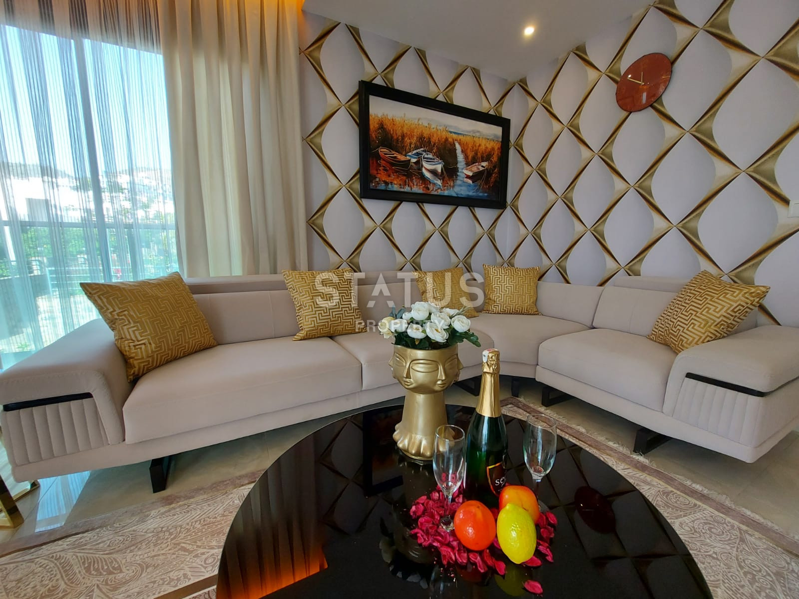 Шикарная меблированная квартира в первой береговой линии в Каргыджаке. 79м2 фото 20