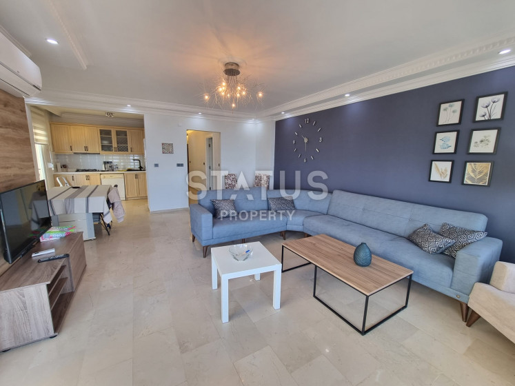 Трёхкомнатная квартира в первой береговой линии в Махмутларе. 120м2 фото 1