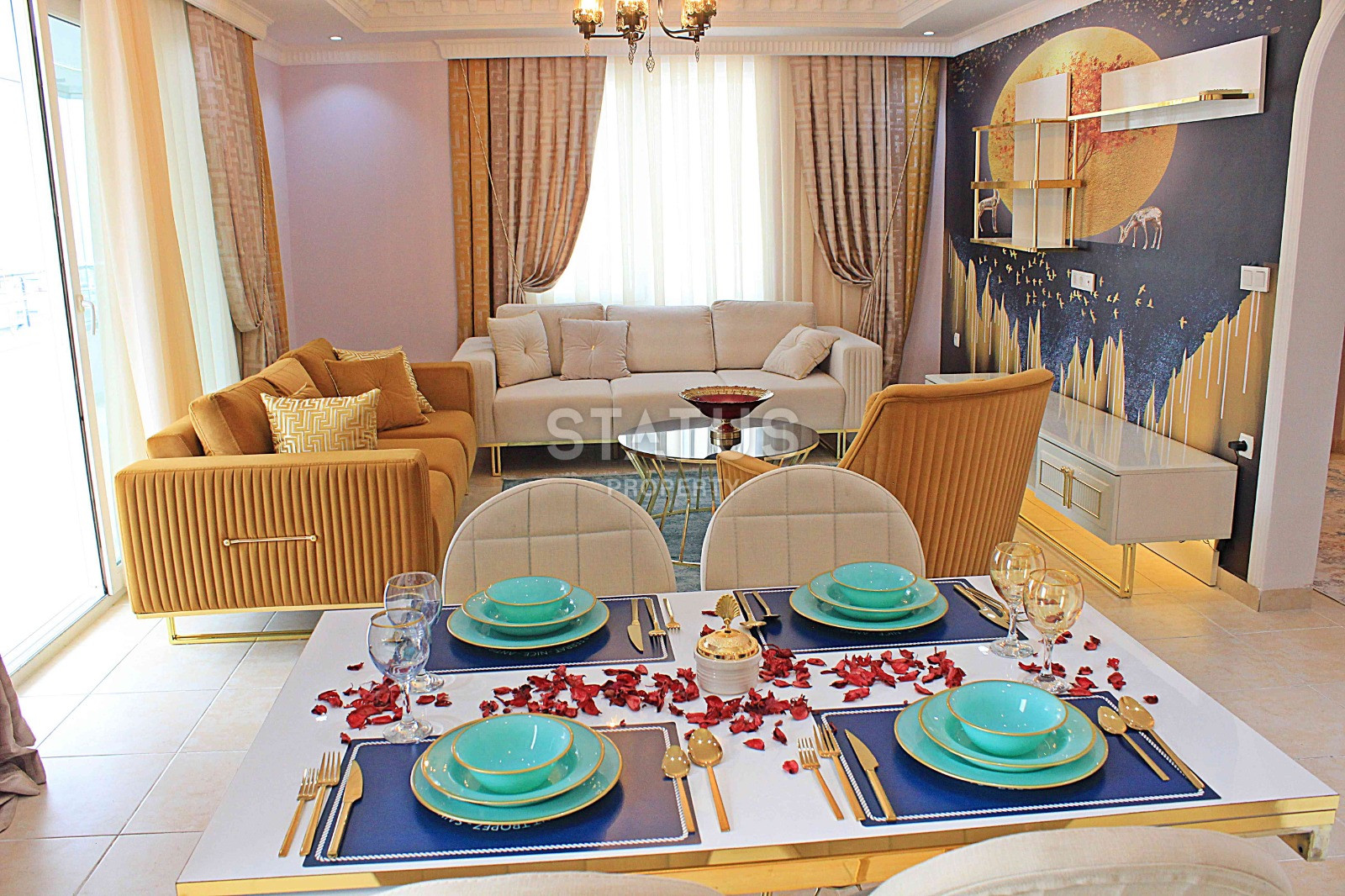 Просторная меблированная квартира с панорамными видами в Махмутларе, 125м2 фото 3