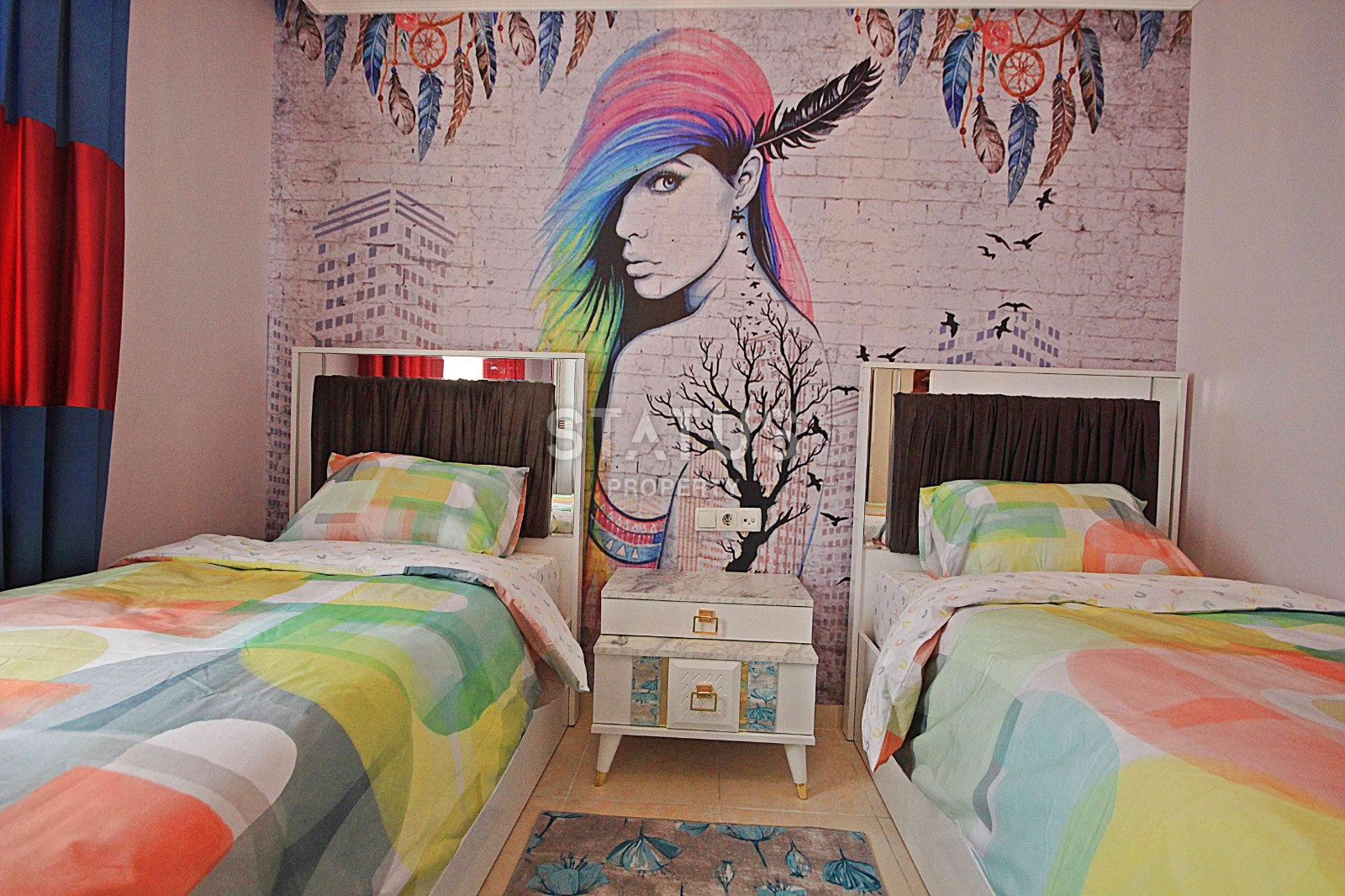 Просторная меблированная квартира с панорамными видами в Махмутларе, 125м2 фото 13