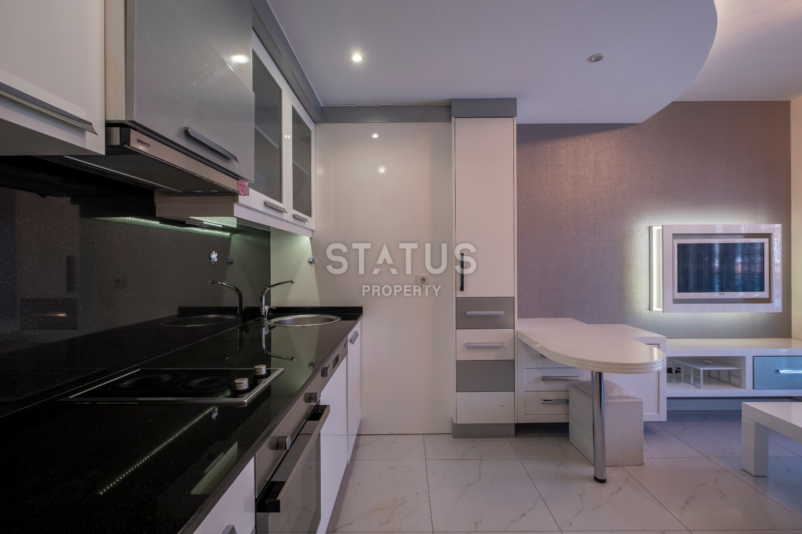 Двухкомнатные апартаменты в центре Аланьи пляж Клеопатра. 45м2 фото 5