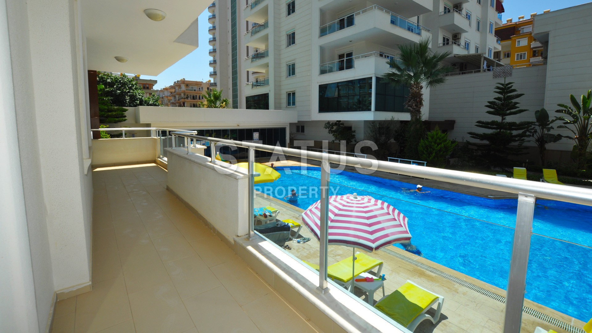 Трехкомнатная меблированная квартира в комплексе с бассейном,120 м2 фото 18