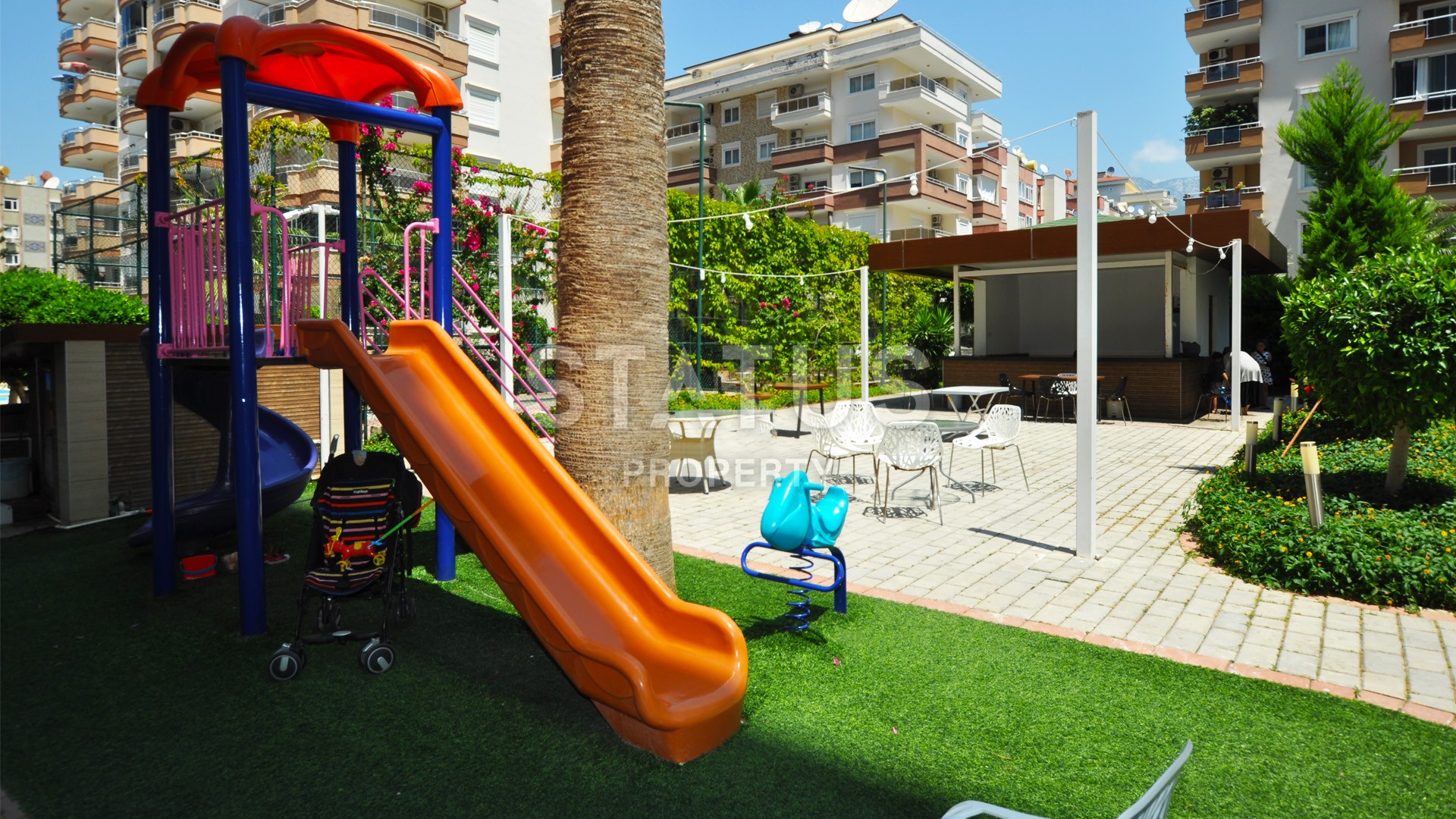 Трехкомнатная меблированная квартира в комплексе с бассейном,120 м2 фото 22