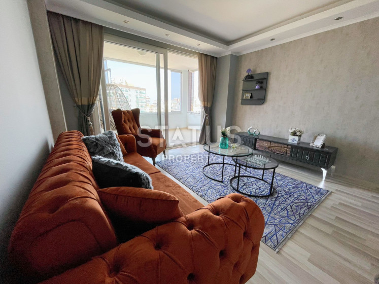 Двухкомнатная квартира с видом на море в районе Махмутлар. 65м2. фото 1