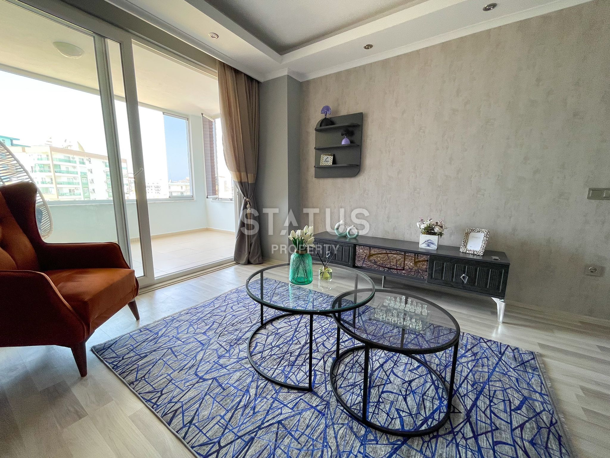 Двухкомнатная квартира с видом на море в районе Махмутлар. 65м2. фото 5