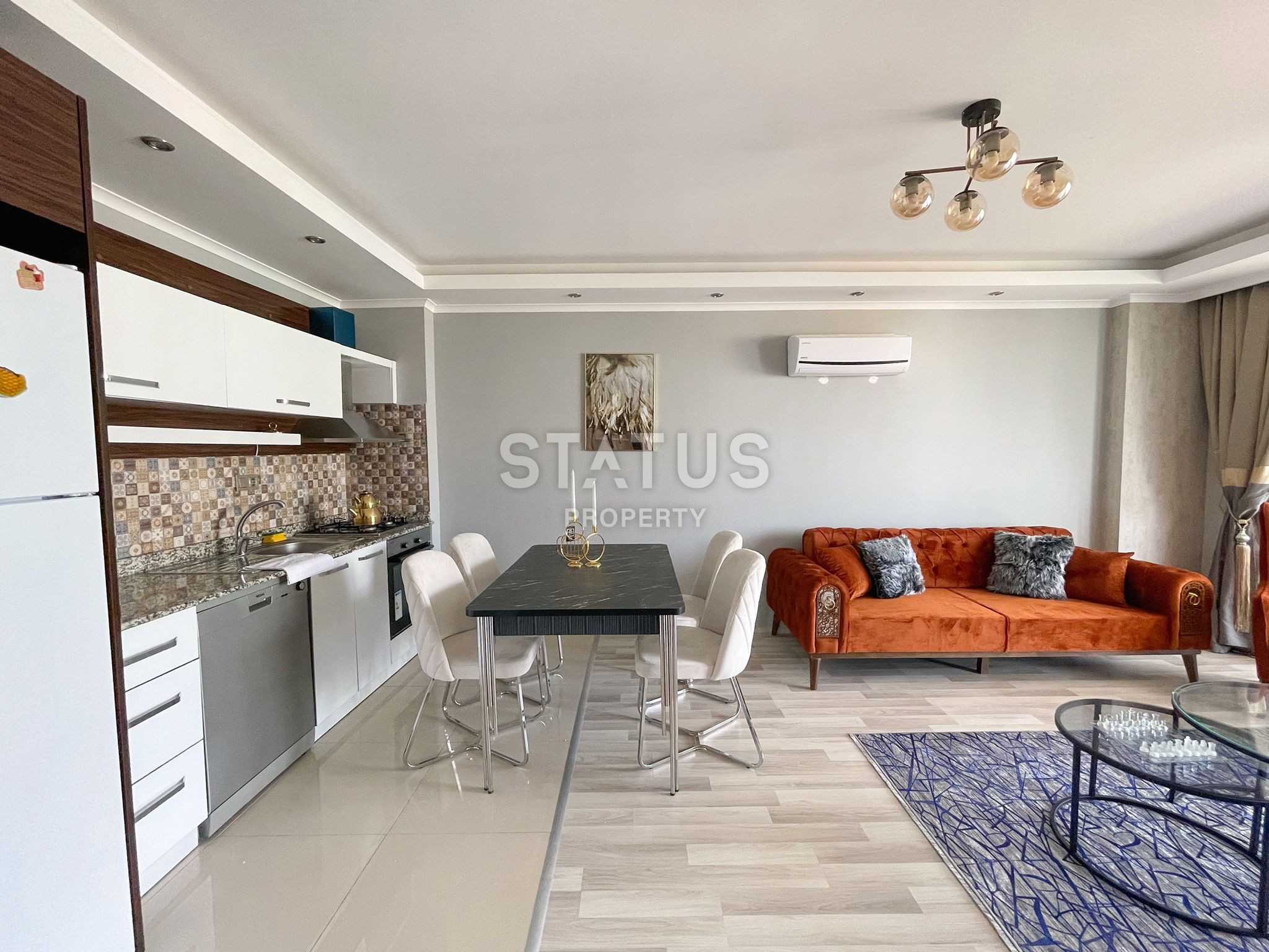 Двухкомнатная квартира с видом на море в районе Махмутлар. 65м2. фото 7