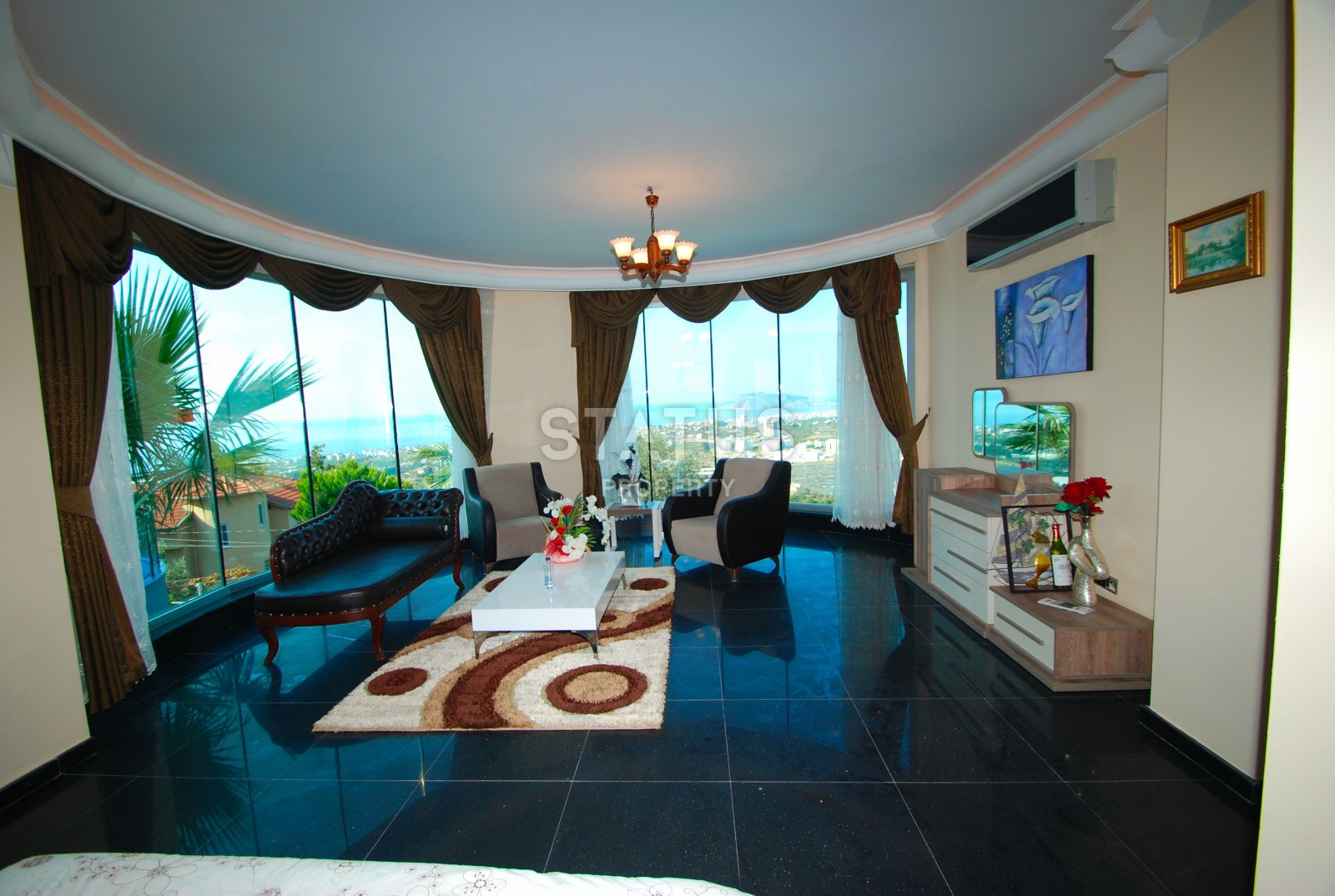 Luxurious villa with panoramic windows and sea views in the Kestel area, 210m2 фото 10