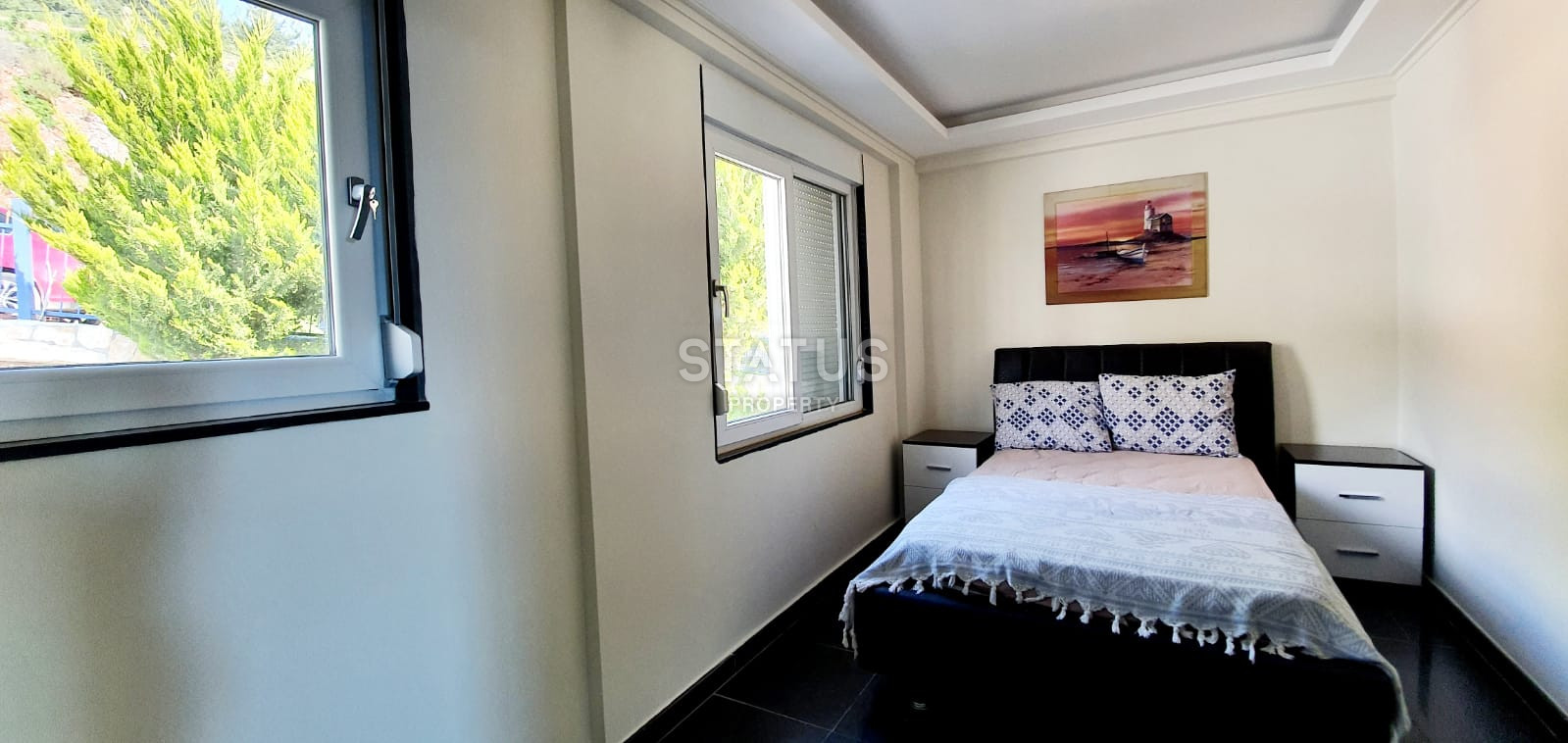 Luxurious villa with panoramic windows and sea views in the Kestel area, 210m2 фото 14