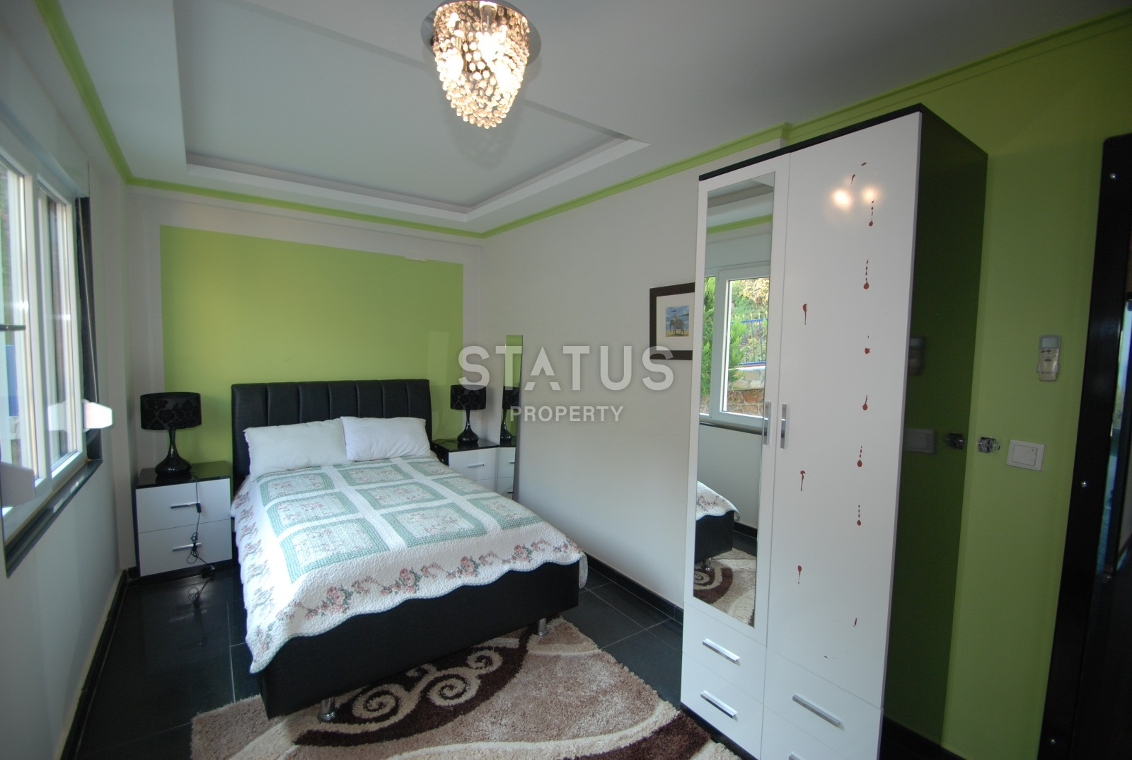 Luxurious villa with panoramic windows and sea views in the Kestel area, 210m2 фото 16