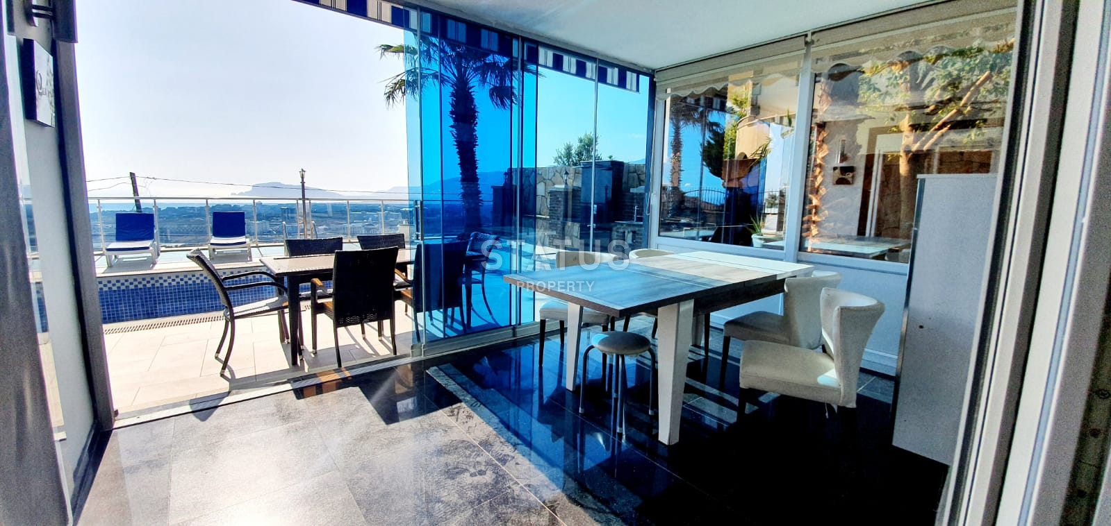 Luxurious villa with panoramic windows and sea views in the Kestel area, 210m2 фото 18