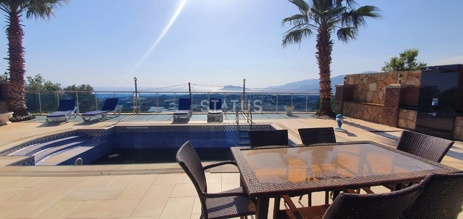 Luxurious villa with panoramic windows and sea views in the Kestel area, 210m2 фото 22