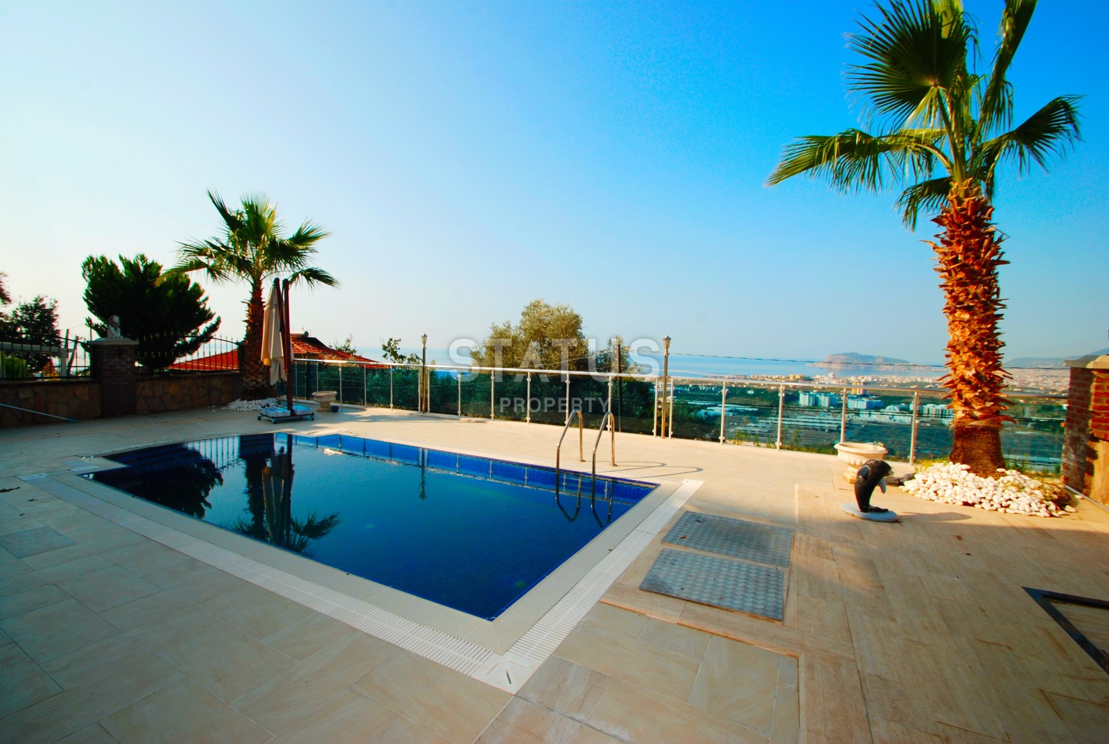 Luxurious villa with panoramic windows and sea views in the Kestel area, 210m2 фото 26