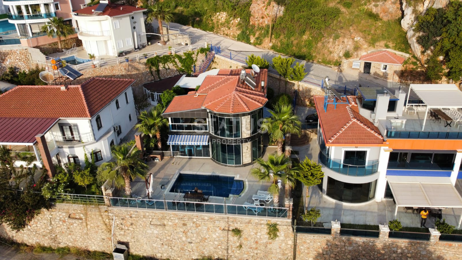 Luxurious villa with panoramic windows and sea views in the Kestel area, 210m2 фото 34