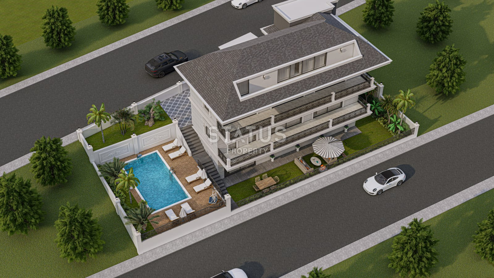 The project of a luxury villa 4+1 in the village of Kargicak, 501 m2 фото 6