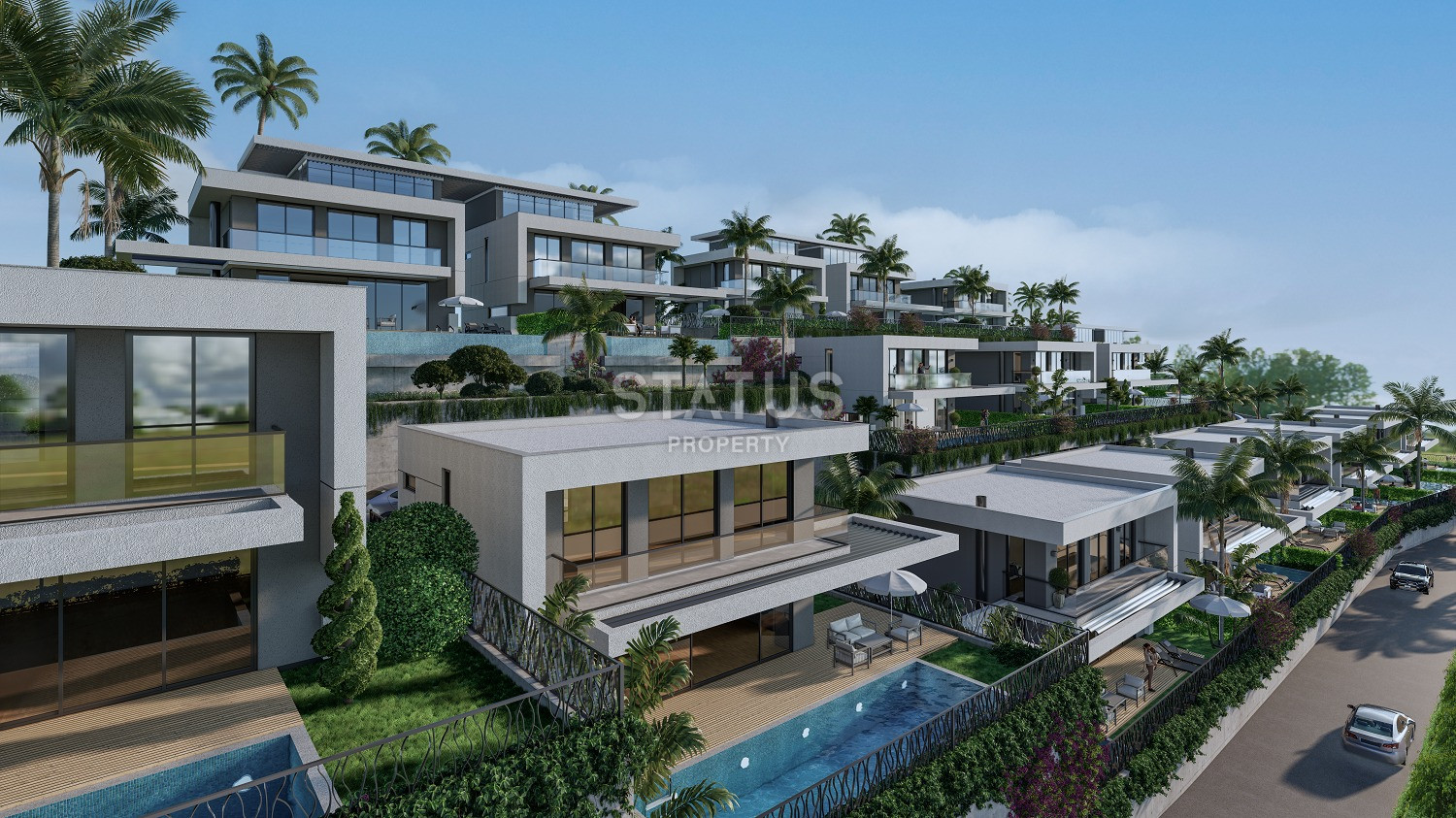 Проект шикарных вилл в поселке Каргыджак, 200-250 м2 фото 3