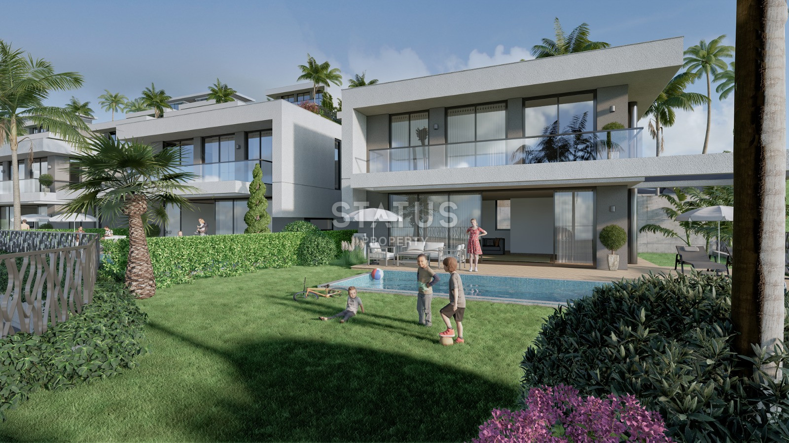 Проект шикарных вилл в поселке Каргыджак, 200-250 м2 фото 9