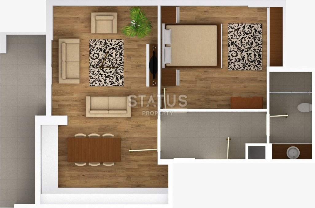 Апартаменты в районе Авсаллар. 75м2 фото 19