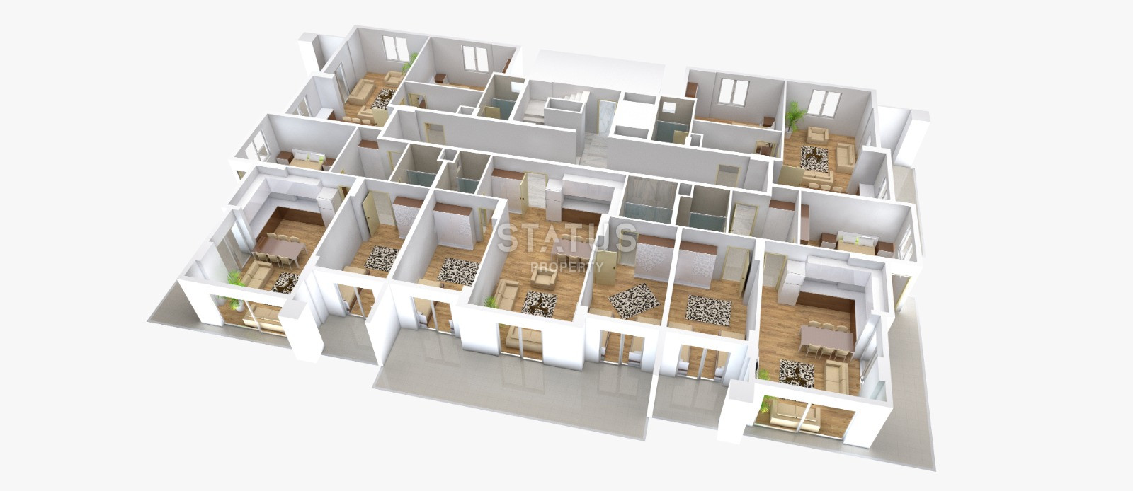 Апартаменты в районе Авсаллар. 75м2 фото 21