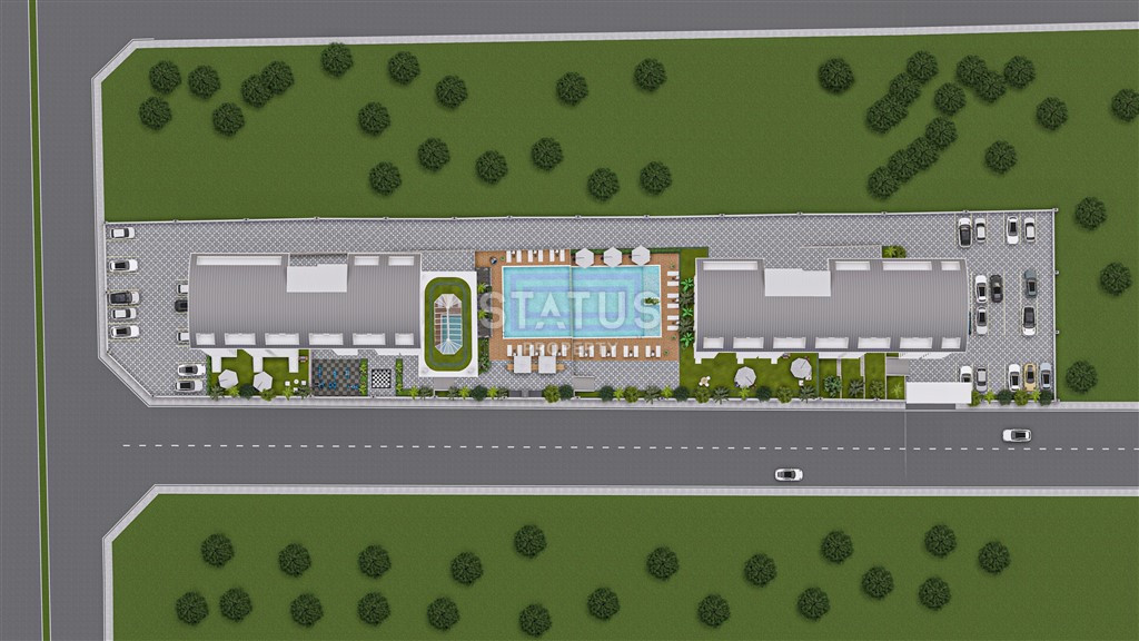 New complex with infrastructure in the Payallar area, 54 -172 m2 фото 3