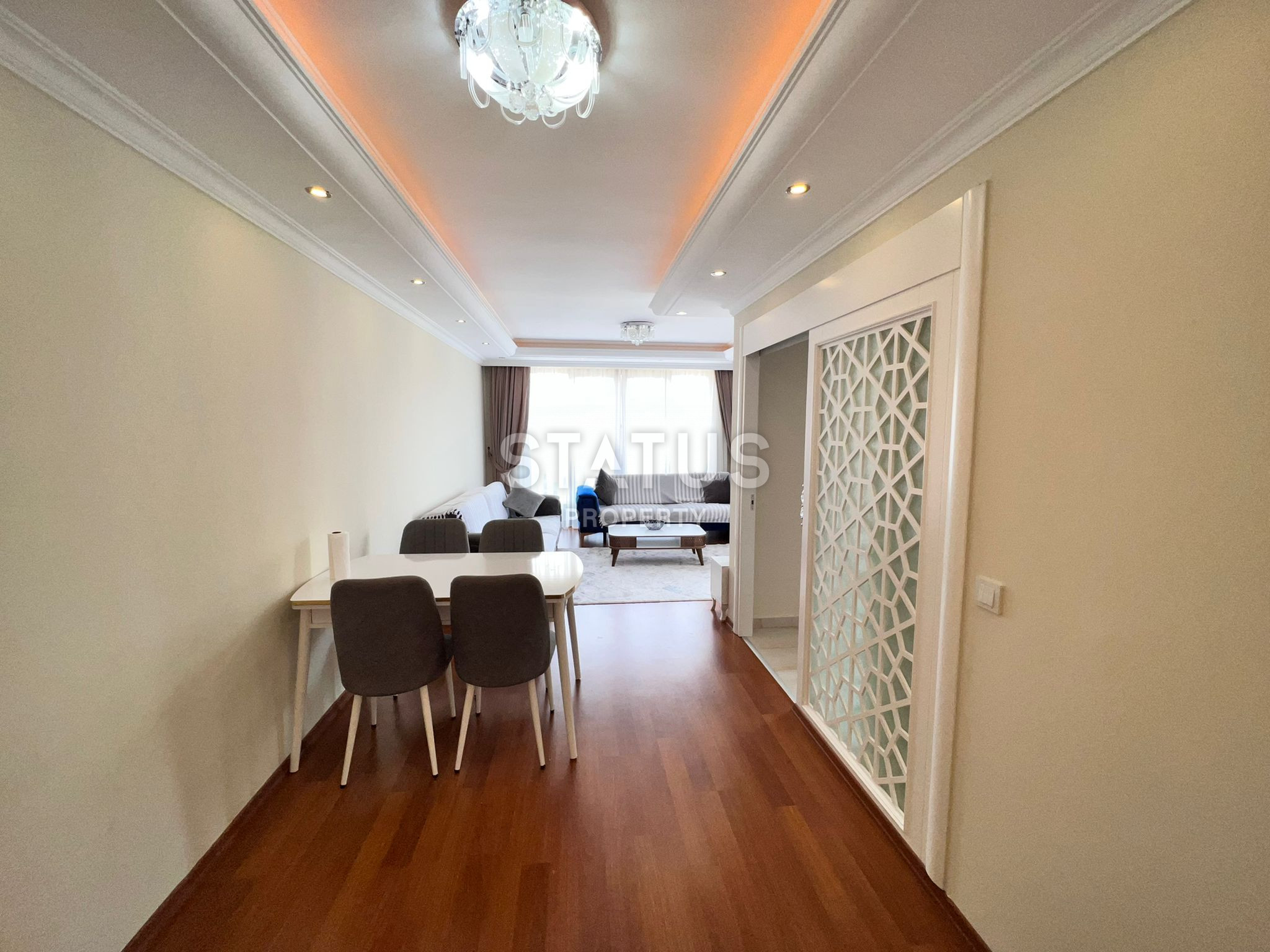 Красивая трёхкомнатная квартира с видом на море в Махмутларе. 135м2 фото 4