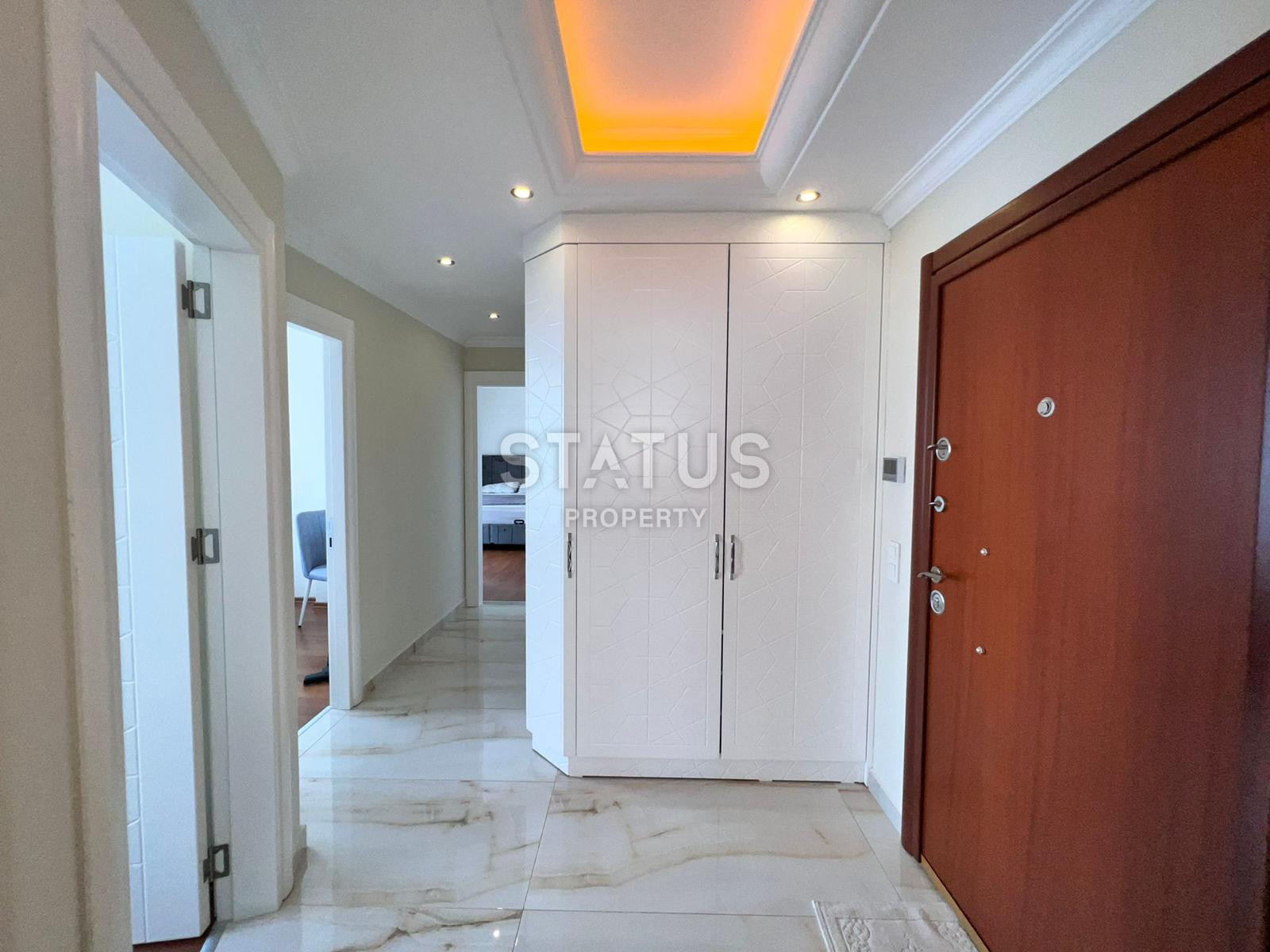 Красивая трёхкомнатная квартира с видом на море в Махмутларе. 135м2 фото 7