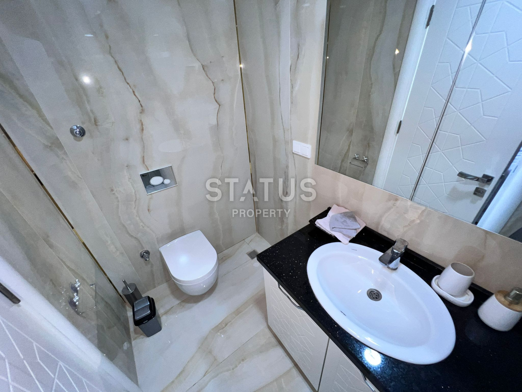 Красивая трёхкомнатная квартира с видом на море в Махмутларе. 135м2 фото 11