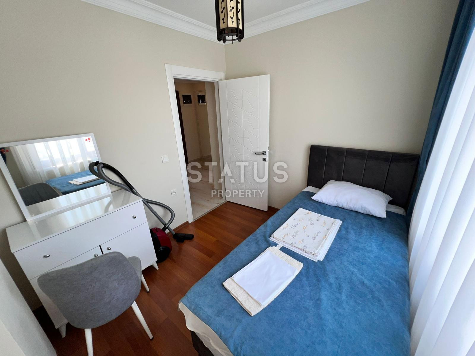 Красивая трёхкомнатная квартира с видом на море в Махмутларе. 135м2 фото 12