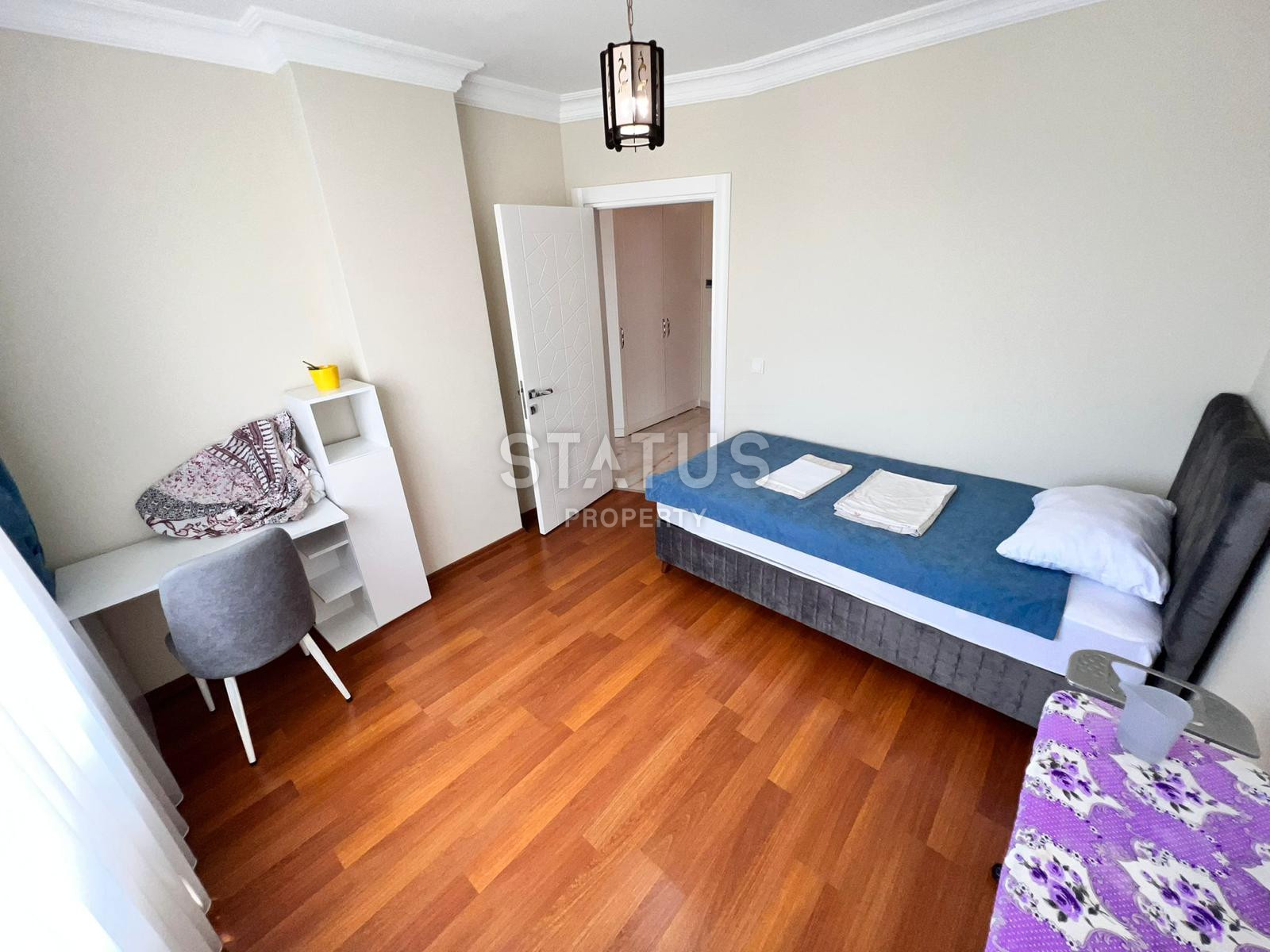 Красивая трёхкомнатная квартира с видом на море в Махмутларе. 135м2 фото 13