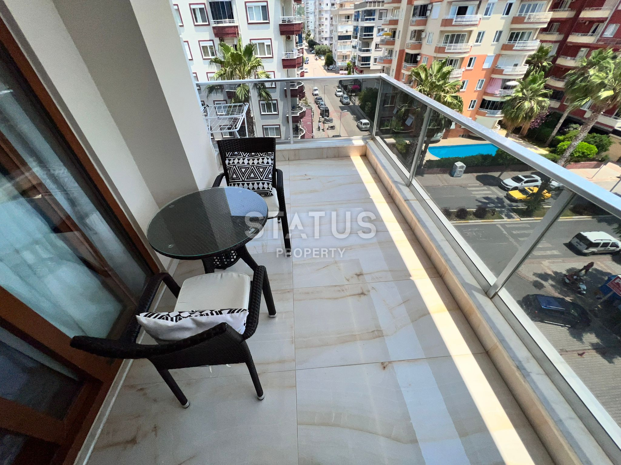 Красивая трёхкомнатная квартира с видом на море в Махмутларе. 135м2 фото 19