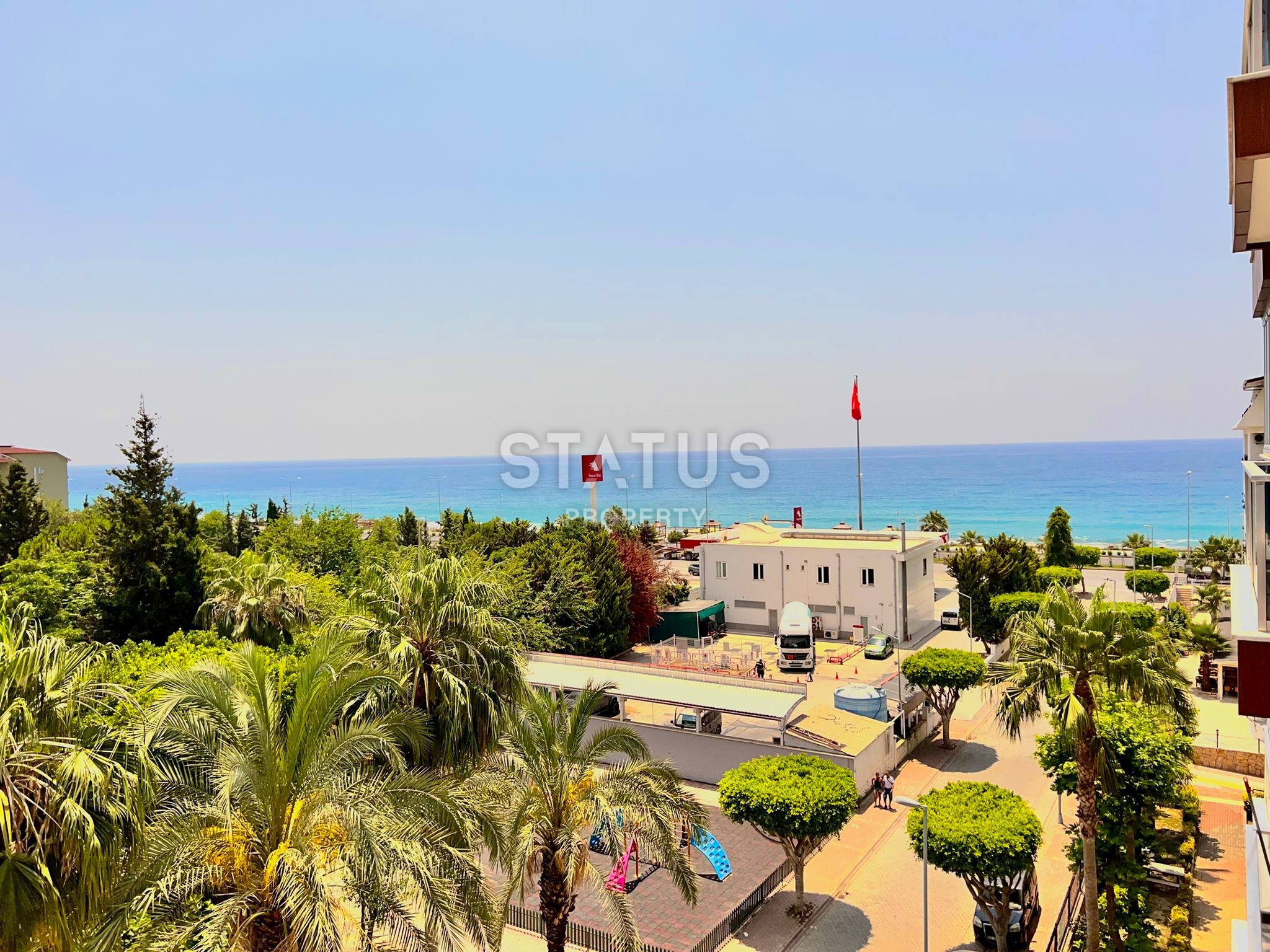 Красивая трёхкомнатная квартира с видом на море в Махмутларе. 135м2 фото 26