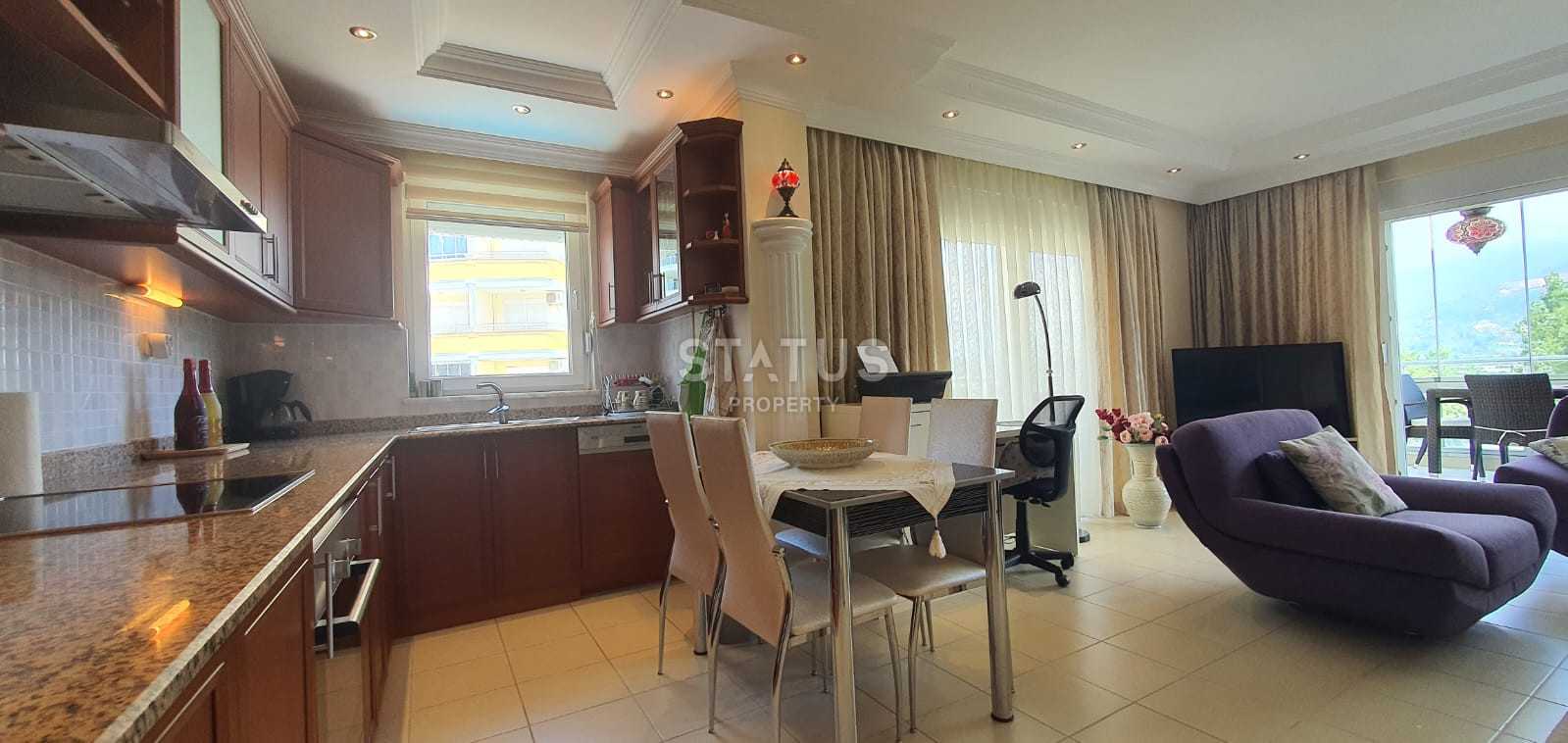 Трёхкомнатная меблированная квартира в центре Махмутлара. 110м2 фото 25