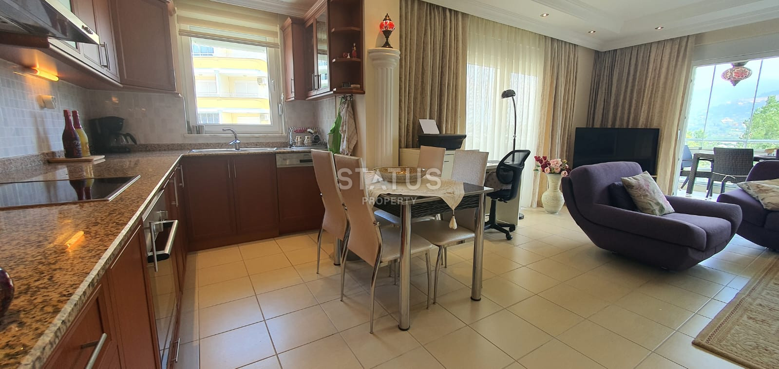 Трёхкомнатная меблированная квартира в центре Махмутлара. 110м2 фото 28