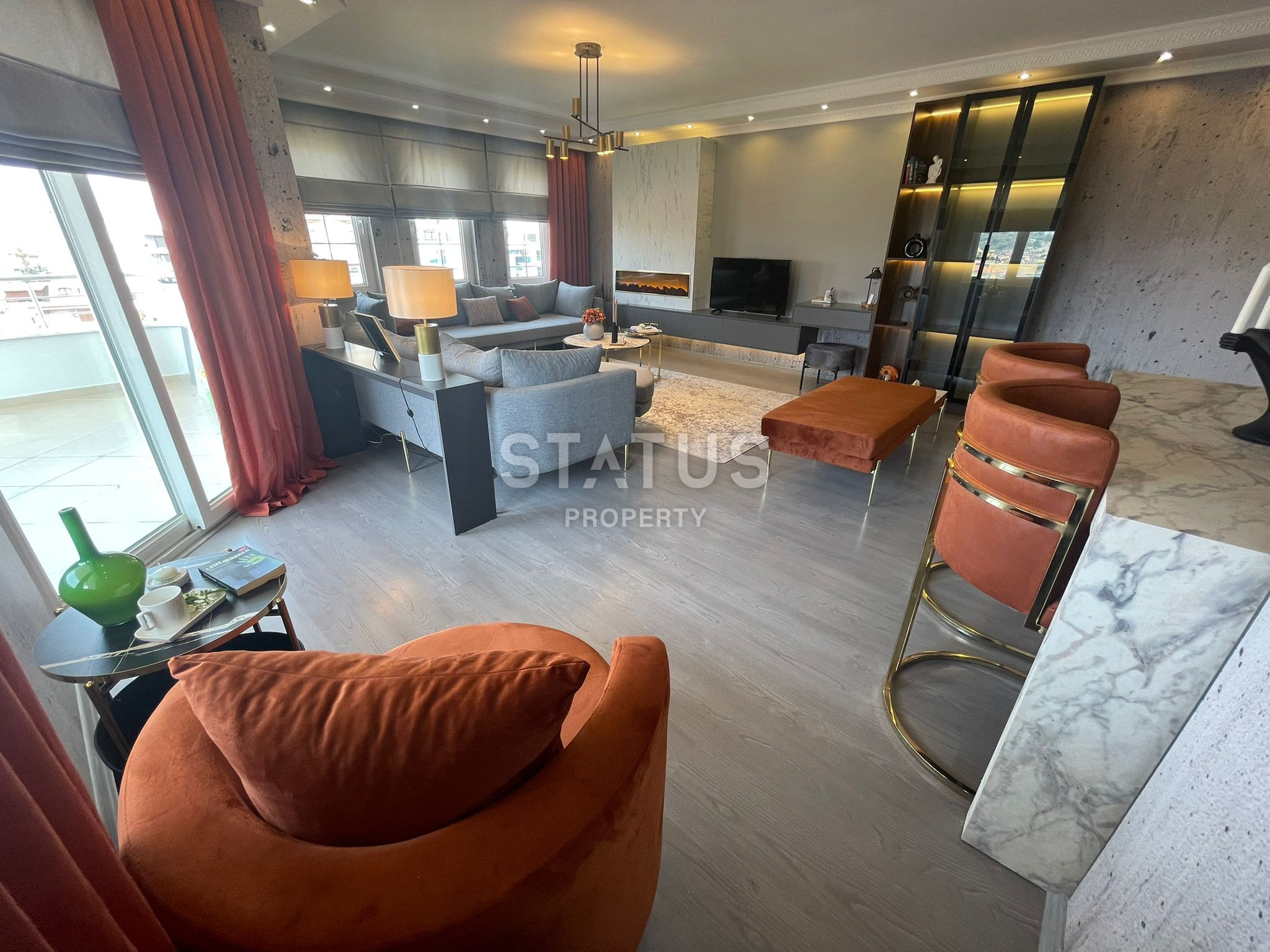 Дизайнерская квартира в центре Аланьи с видом на море. 280м2 фото 34