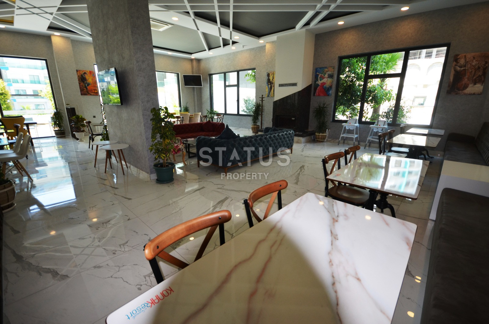 Просторная меблированная квартира в ЖК с отельной инфраструктурой в Каргыджаке. 80м2 фото 22