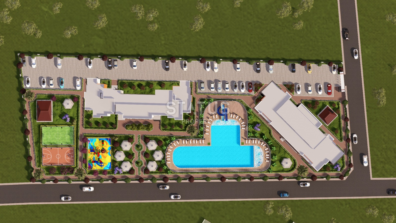 Новый проект в Мерсине в 286м до моря. 54м2 -  84м2 фото 6