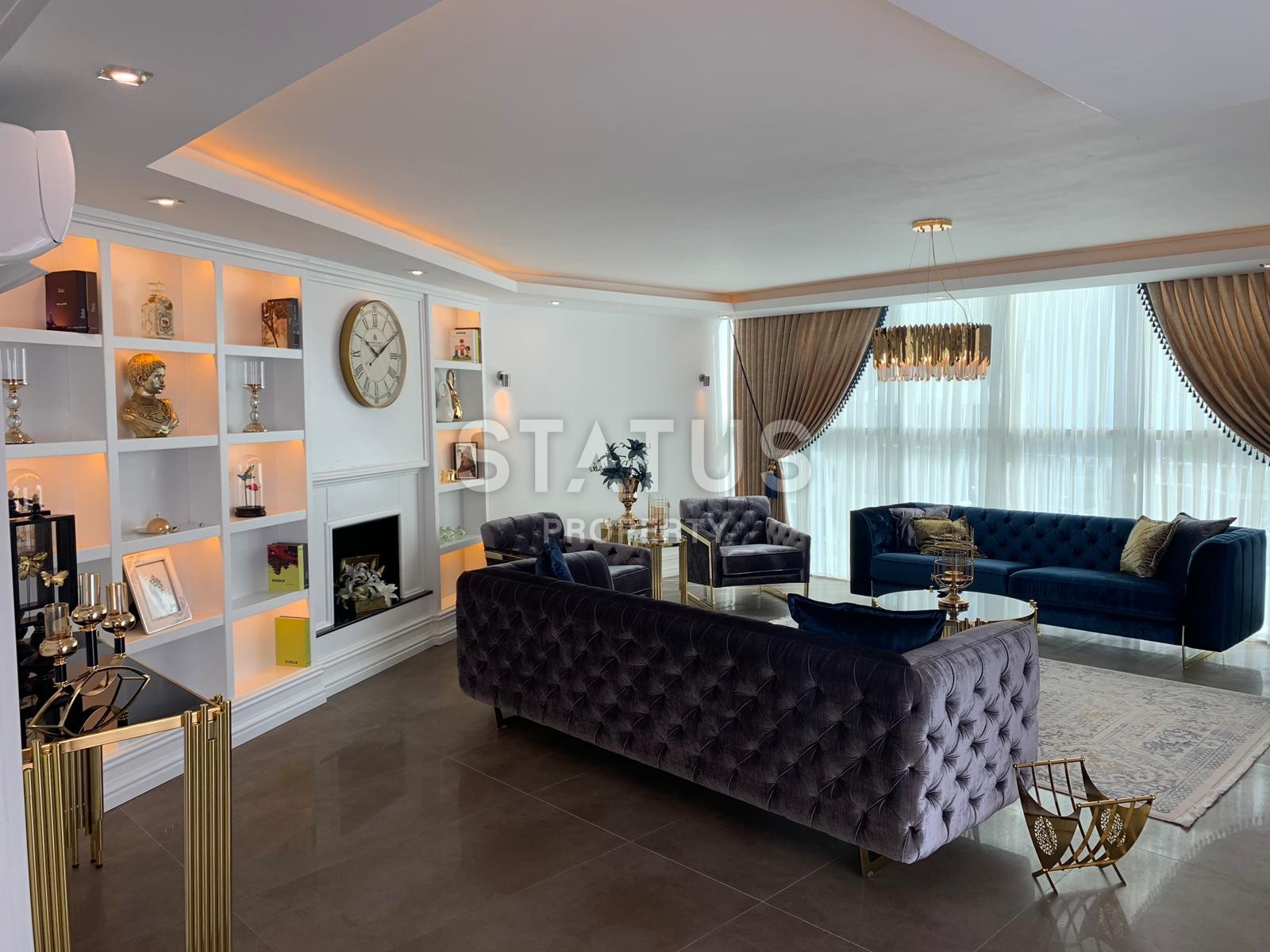 Шикарная вилла с потрясающими видами на могучие горы в Каргыджаке. 450 кв.м. фото 8